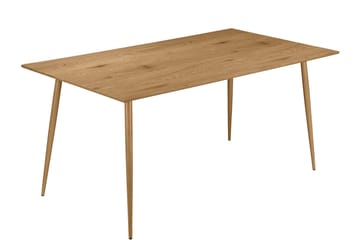 Oktoos Rektangulärt Matbord 120 cm i Trä med Metallben - Brun - Möbler - Bord & matgrupper - Matbord & köksbord