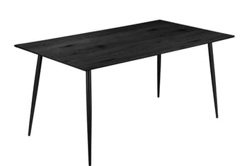 Oktoos Rektangulärt Matbord 160 cm med Trä- och Valnötsutseende - Svart - Möbler - Bord & matgrupper - Matbord & köksbord