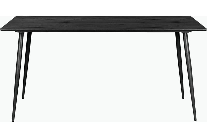 Oktoos Rektangulärt Matbord 160 cm med Trä- och Valnötsutseende - Svart - Möbler - Bord & matgrupper - Matbord & köksbord