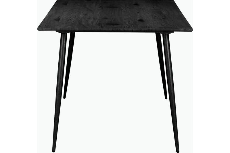 Oktoos Rektangulärt Matbord 160 cm med Trä- och Valnötsutseende - Svart - Möbler - Bord & matgrupper - Matbord & köksbord