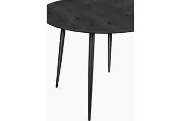 Oktoos Runt Matbord 100 cm med Trä- och Valnötsutseende - Svart - Möbler - Bord & matgrupper - Matbord & köksbord
