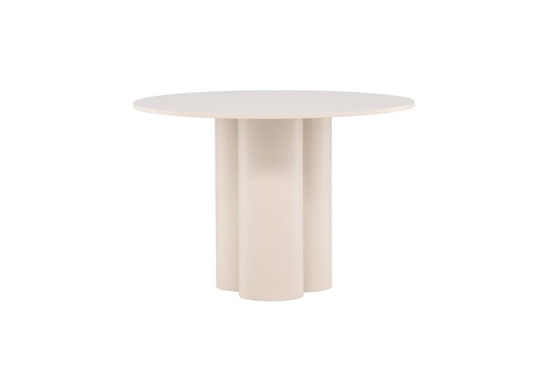 Olivia Runt Matbord 110 cm i Målad MDF - Beige - Möbler - Bord & matgrupper - Matbord & köksbord