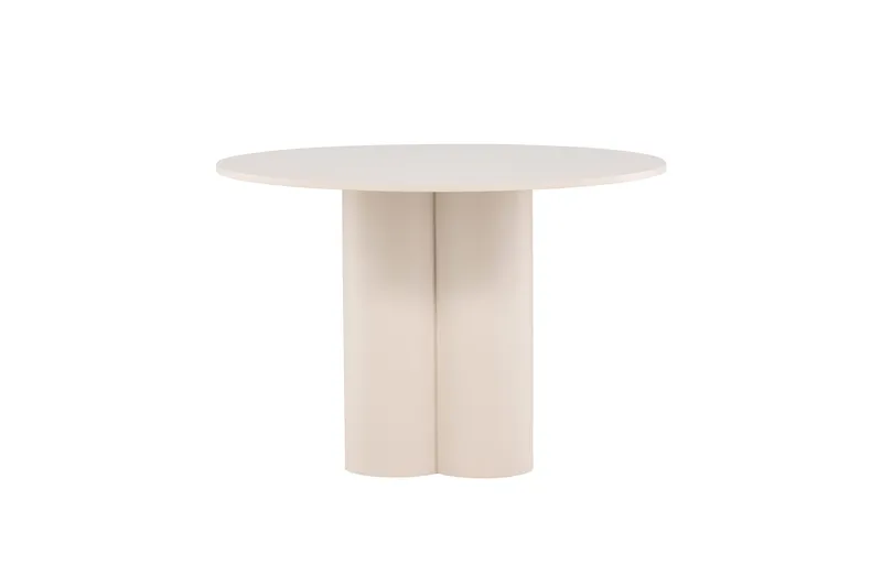 Olivia Runt Matbord 110 cm i Målad MDF, Beige