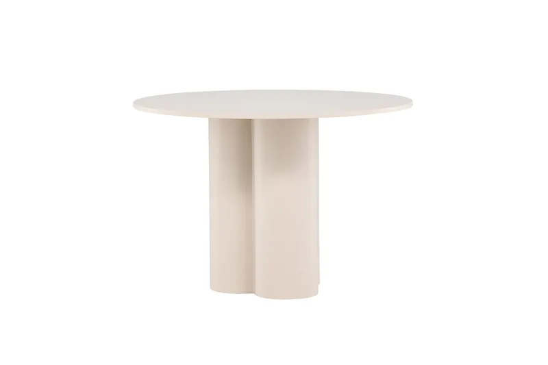 Olivia Runt Matbord 110 cm i Målad MDF - Beige - Möbler - Bord & matgrupper - Matbord & köksbord