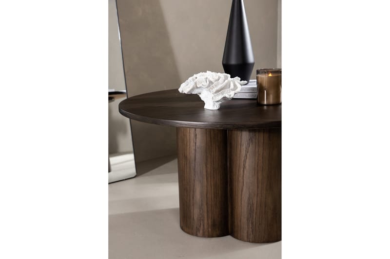 Olivia Soffbord 80 cm Runt - Brun - Möbler - Bord & matgrupper - Soffbord
