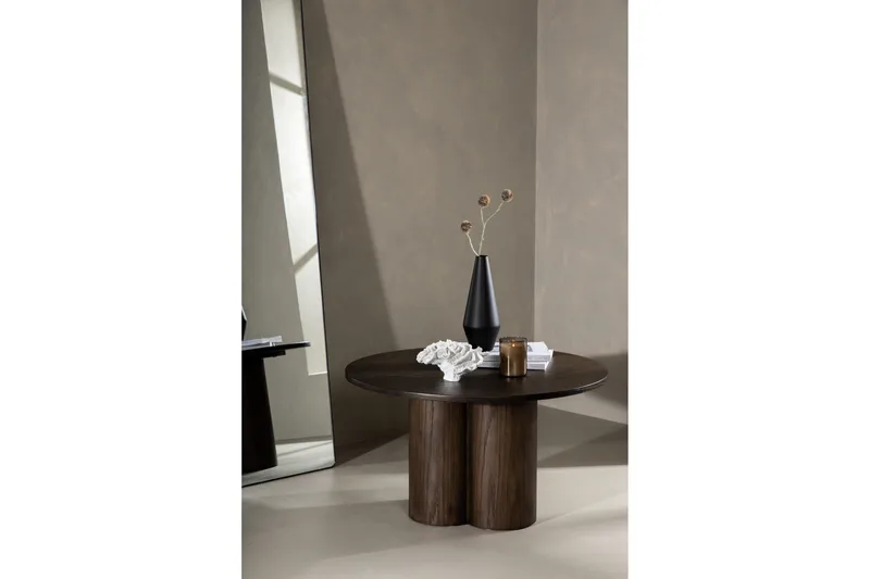Olivia Soffbord 80 cm Runt - Brun - Möbler - Bord & matgrupper - Soffbord