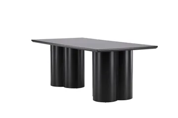 Olivia Stort Rektangulärt Matbord 210 cm med Mörkt Träutseende - Svart - Möbler - Bord & matgrupper - Matbord & köksbord