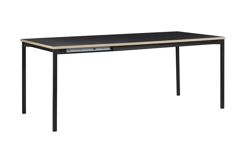 Ozein Matbord 190 cm Förlängningsbart - Svart - Matbord & köksbord - Klaffbord & Hopfällbart bord