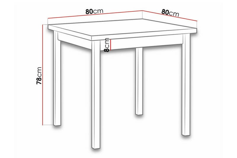 Patrickswell Matbord 80 cm - Brun - Möbler - Bord & matgrupper - Matbord & köksbord