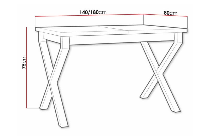 Patrickswell Matbord 80 cm - Svart - Möbler - Bord & matgrupper - Matbord & köksbord