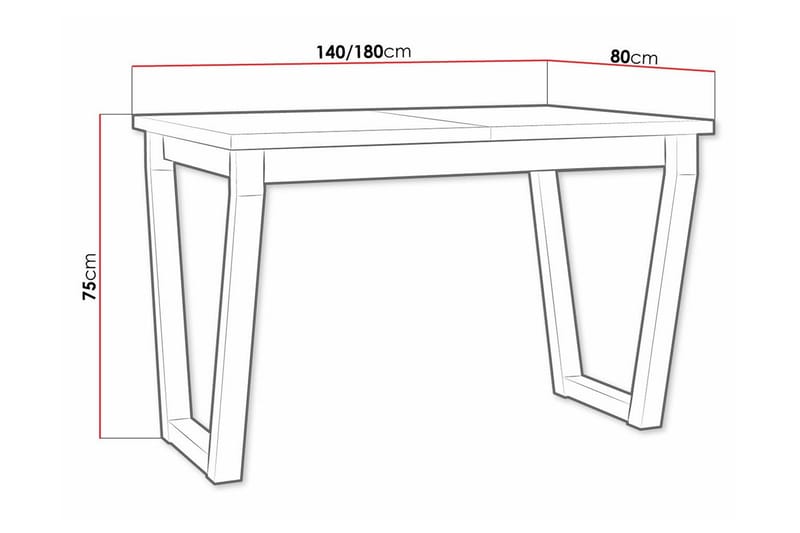 Patrickswell Matbord 80 cm - Svart - Möbler - Bord & matgrupper - Matbord & köksbord