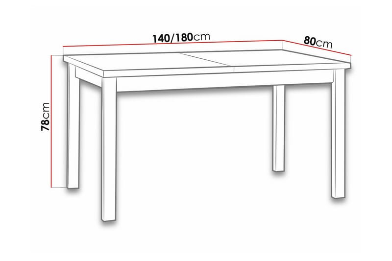 Patrickswell Matbord 80 cm - Svart - Möbler - Bord & matgrupper - Matbord & köksbord