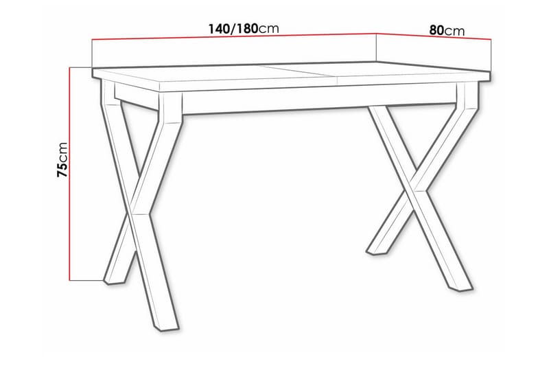 Patrickswell Matbord 80 cm - Svart - Möbler - Bord & matgrupper - Matbord & köksbord