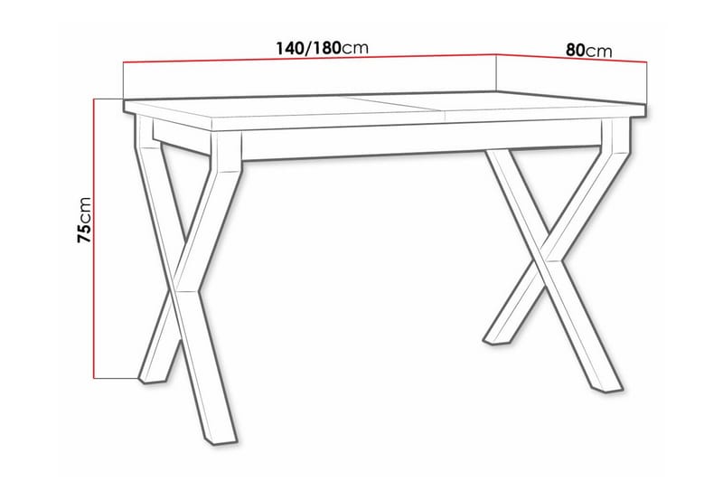 Patrickswell Matbord 80 cm - Svart - Möbler - Bord & matgrupper - Matbord & köksbord