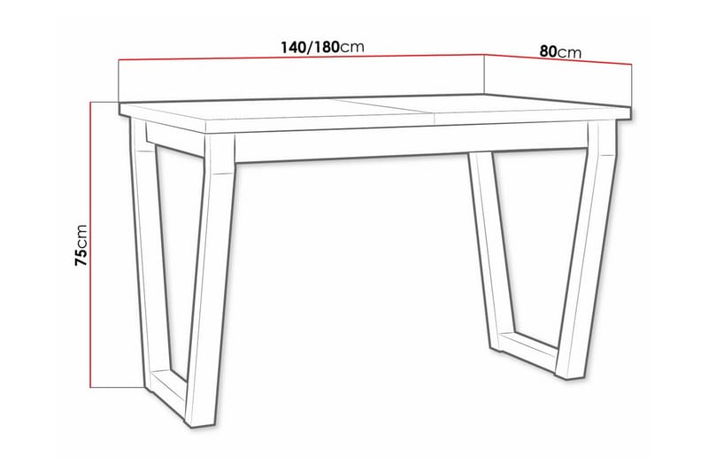 Patrickswell Matbord 80 cm - Svart - Möbler - Bord & matgrupper - Matbord & köksbord
