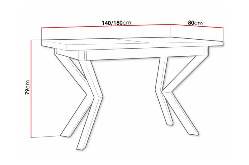 Patrickswell Matbord 80 cm - Svart - Möbler - Bord & matgrupper - Matbord & köksbord
