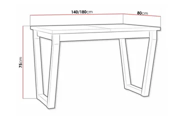 Patrickswell Matbord 80 cm - Svart - Möbler - Bord & matgrupper - Matbord & köksbord