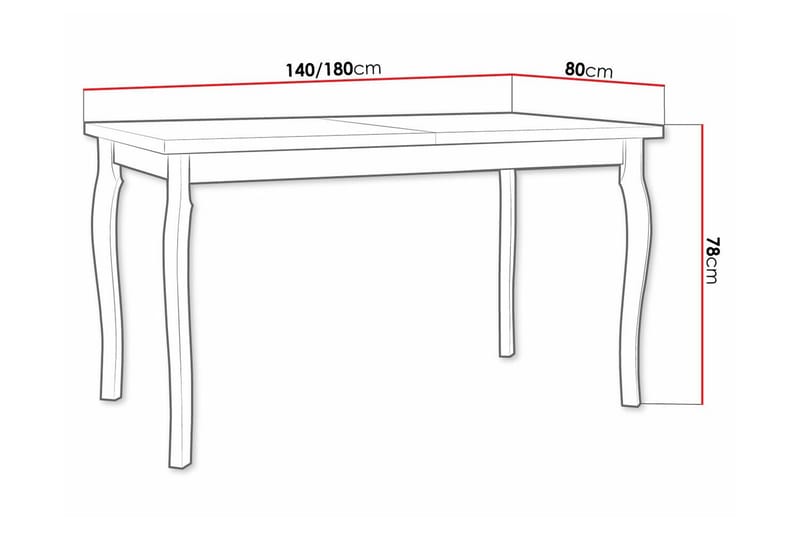Patrickswell Matbord 80 cm - Vit - Möbler - Bord & matgrupper - Matbord & köksbord