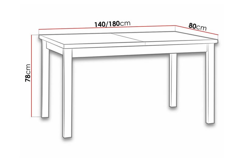 Patrickswell Matbord 80 cm - Vit - Möbler - Bord & matgrupper - Matbord & köksbord