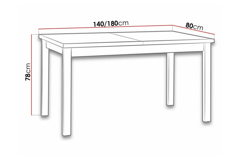 Patrickswell Matbord 80 cm - Vit - Möbler - Bord & matgrupper - Matbord & köksbord
