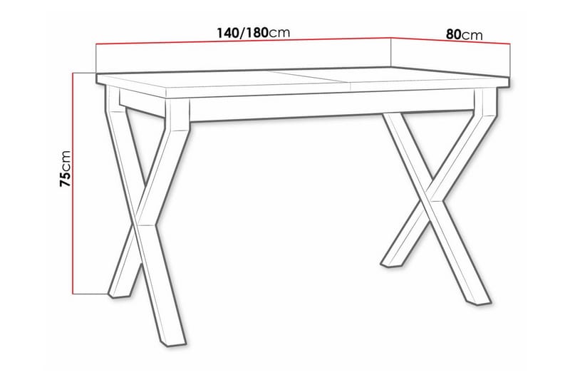 Patrickswell Matbord 80 cm - Vit - Möbler - Bord & matgrupper - Matbord & köksbord