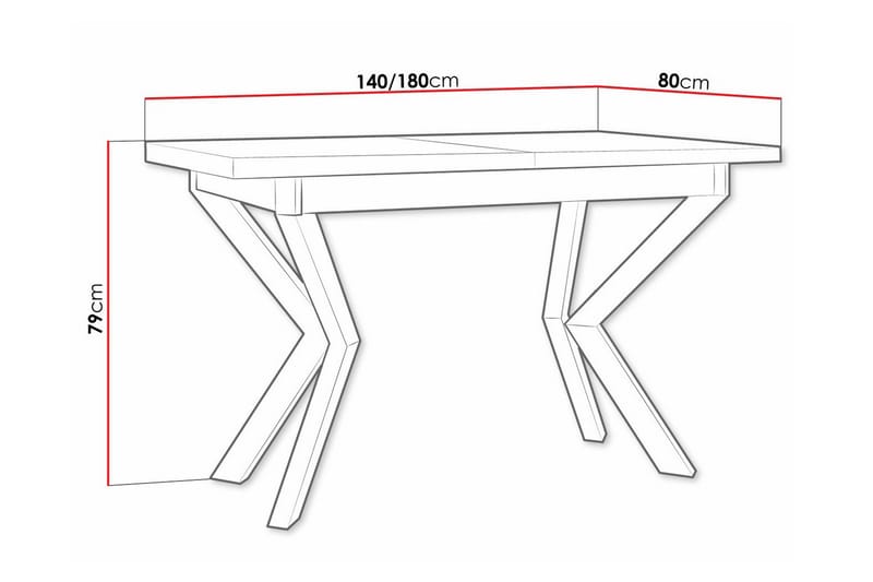 Patrickswell Matbord 80 cm - Vit - Möbler - Bord & matgrupper - Matbord & köksbord