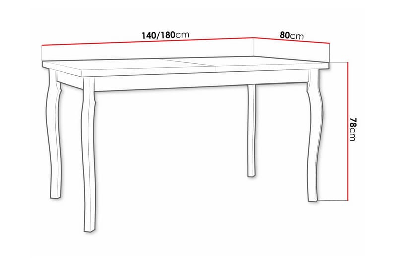 Patrickswell Matbord 80 cm - Vit - Möbler - Bord & matgrupper - Matbord & köksbord