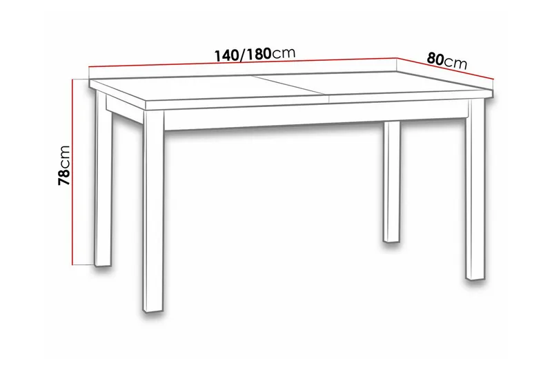 Patrickswell Matbord 80 cm - Möbler - Bord & matgrupper - Matbord & köksbord