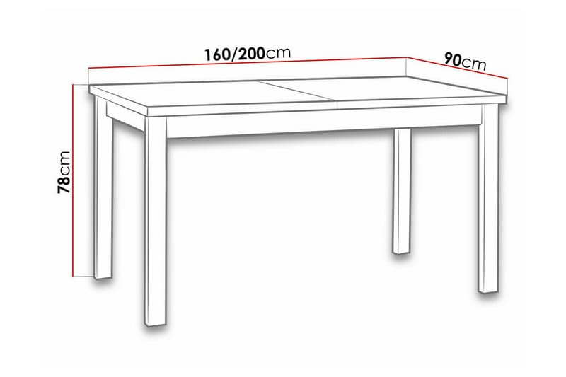 Patrickswell Matbord 90 cm - Svart - Möbler - Bord & matgrupper - Matbord & köksbord
