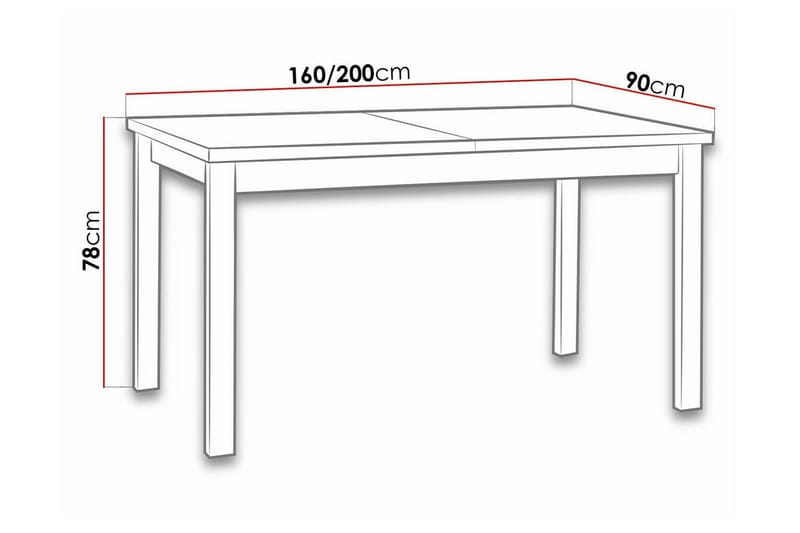 Patrickswell Matbord 90 cm - Vit - Möbler - Bord & matgrupper - Matbord & köksbord