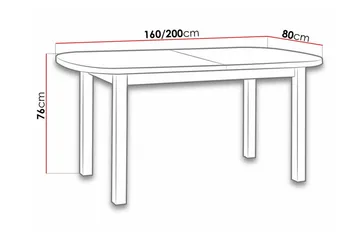 Patrickswell Utdragbart Ovalt Matbord 160 cm i Trä - Vit - Möbler - Bord & matgrupper - Matbord & köksbord