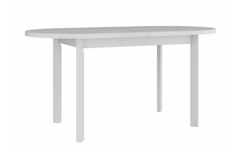 Patrickswell Utdragbart Ovalt Matbord 160 cm i Trä, Vit
