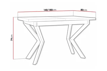 Patrickswell Utdragbart Rektangulärt Matbord 140 cm i Trä - Vit - Möbler - Bord & matgrupper - Matbord & köksbord