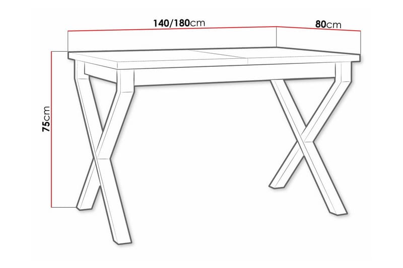 Patrickswell Utdragbart Rektangulärt Matbord 140 cm i Trä - Vit - Möbler - Bord & matgrupper - Matbord & köksbord