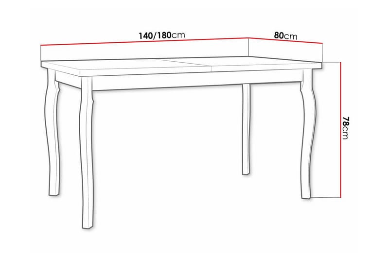 Patrickswell Utdragbart Rektangulärt Matbord 140 cm i Trä - Vit - Möbler - Bord & matgrupper - Matbord & köksbord