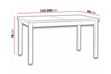 Patrickswell Utdragbart Rektangulärt Matbord 160 cm i Trä - Svart - Möbler - Bord & matgrupper - Matbord & köksbord