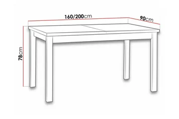 Patrickswell Utdragbart Rektangulärt Matbord 160 cm i Trä - Vit - Möbler - Bord & matgrupper - Matbord & köksbord