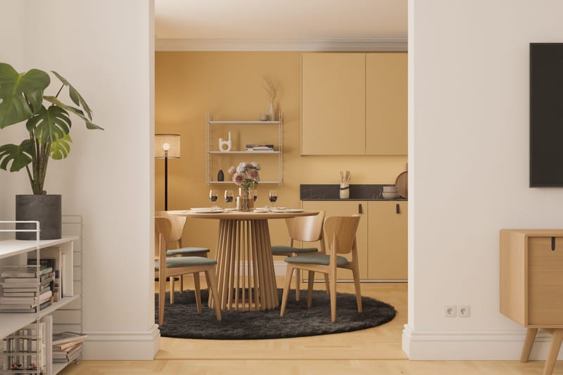 Peyra Matbord 120  cm Runt Ek - Natur - Möbler - Bord & matgrupper - Matbord & köksbord