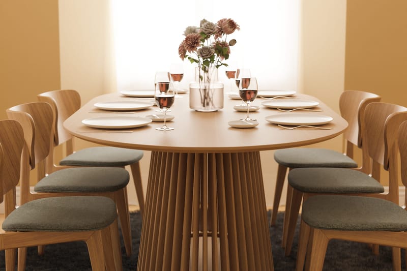 Peyra Matbord 200 cm Ovalt Ek - Natur - Möbler - Bord & matgrupper - Matbord & köksbord