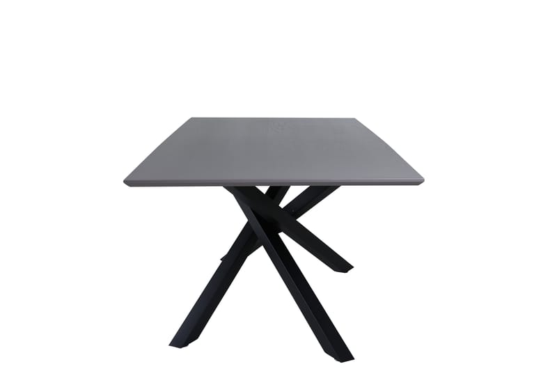 Piazza Rektangulärt Matbord 190 cm i Trä med Valnöts- och Metallutseende - Svart - Möbler - Bord & matgrupper - Matbord & köksbord