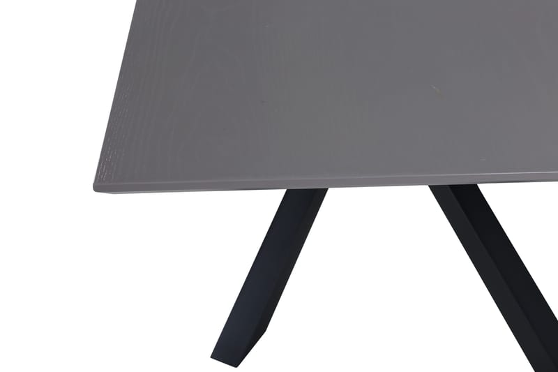 Piazza Rektangulärt Matbord 190 cm i Trä med Valnöts- och Metallutseende - Svart - Möbler - Bord & matgrupper - Matbord & köksbord