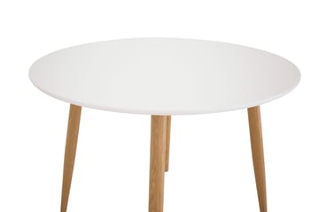 Plaza Litet Runt Matbord 100 cm i Målad MDF - Vit - Möbler - Bord & matgrupper - Matbord & köksbord