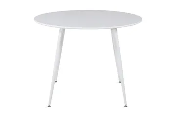 Plaza Litet Runt Matbord 100 cm i Målat Trä - Vit - Möbler - Bord & matgrupper - Matbord & köksbord