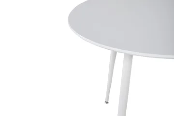 Plaza Litet Runt Matbord 100 cm i Målat Trä - Vit - Möbler - Bord & matgrupper - Matbord & köksbord