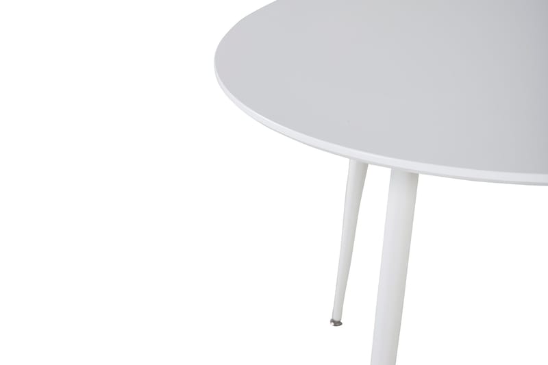 Plaza Litet Runt Matbord 100 cm i Målat Trä - Vit - Möbler - Bord & matgrupper - Matbord & köksbord