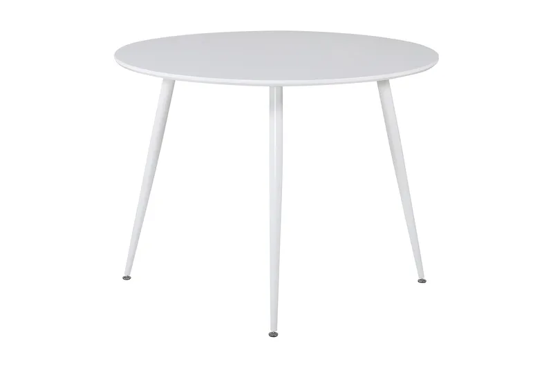 Plaza Litet Runt Matbord 100 cm i Målat Trä - Vit - Möbler - Bord & matgrupper - Matbord & köksbord