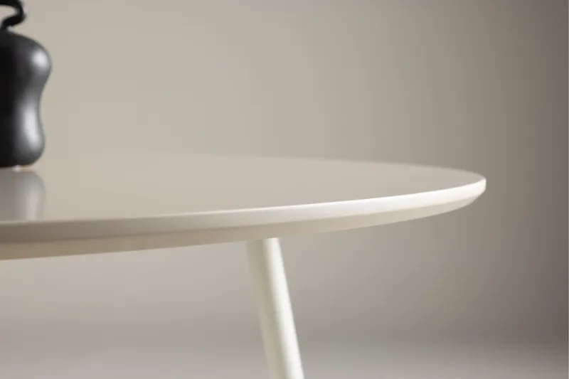 Plaza Runt Matbord 120 cm med Metallutseende - Beige - Möbler - Bord & matgrupper - Matbord & köksbord