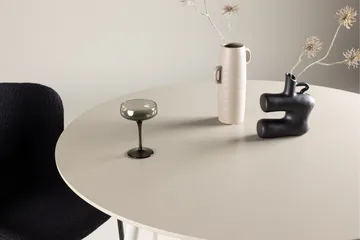 Plaza Runt Matbord 120 cm med Metallutseende - Beige - Möbler - Bord & matgrupper - Matbord & köksbord