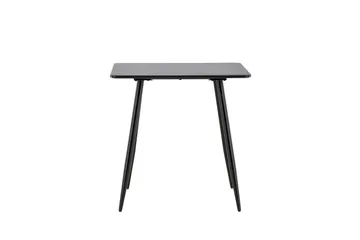 Polar Litet Kvadratiskt Matbord 75 cm i Trä med Metallutseende - Svart - Möbler - Bord & matgrupper - Matbord & köksbord