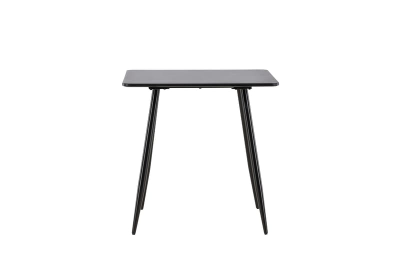 Polar Litet Kvadratiskt Matbord 75 cm i Trä med Metallutseende - Svart - Möbler - Bord & matgrupper - Matbord & köksbord